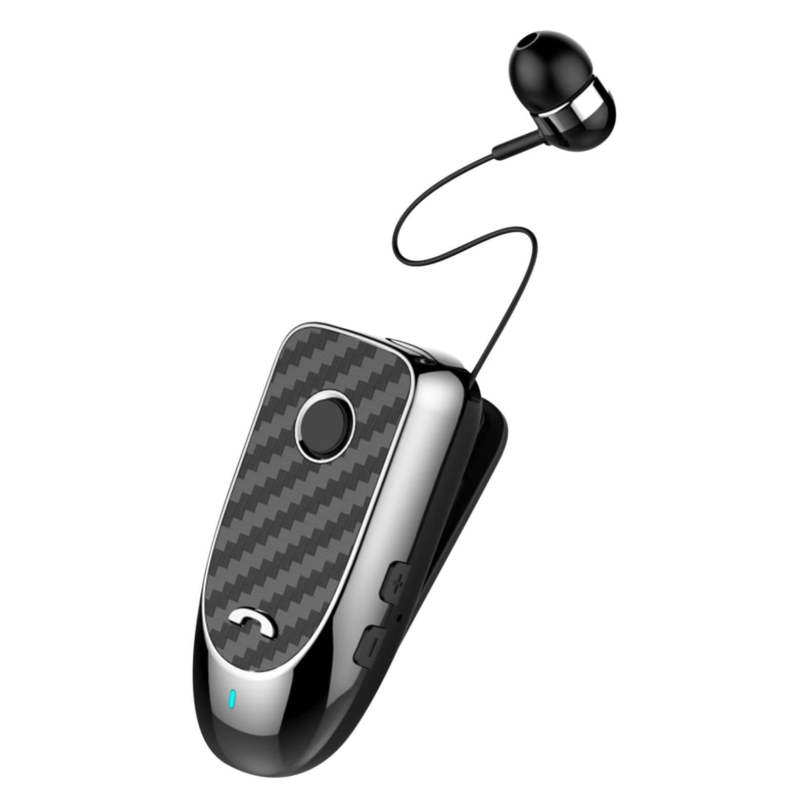 Bluetooth 5.0 Wireless Headset with Adjustable Clip - Long Battery Life Business Headphones for Office Calls & Remote Work - PZ4 Model