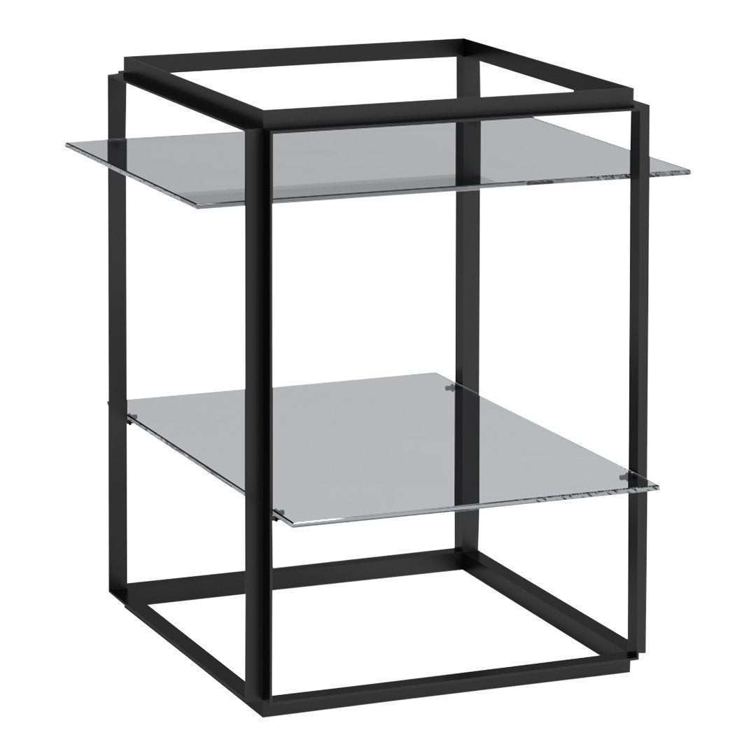Florence Shelf Side Table - Modern End Table with Storage Shelf for Living Room, Bedroom, or Office - Perfect for Books, Plants, and Decor
