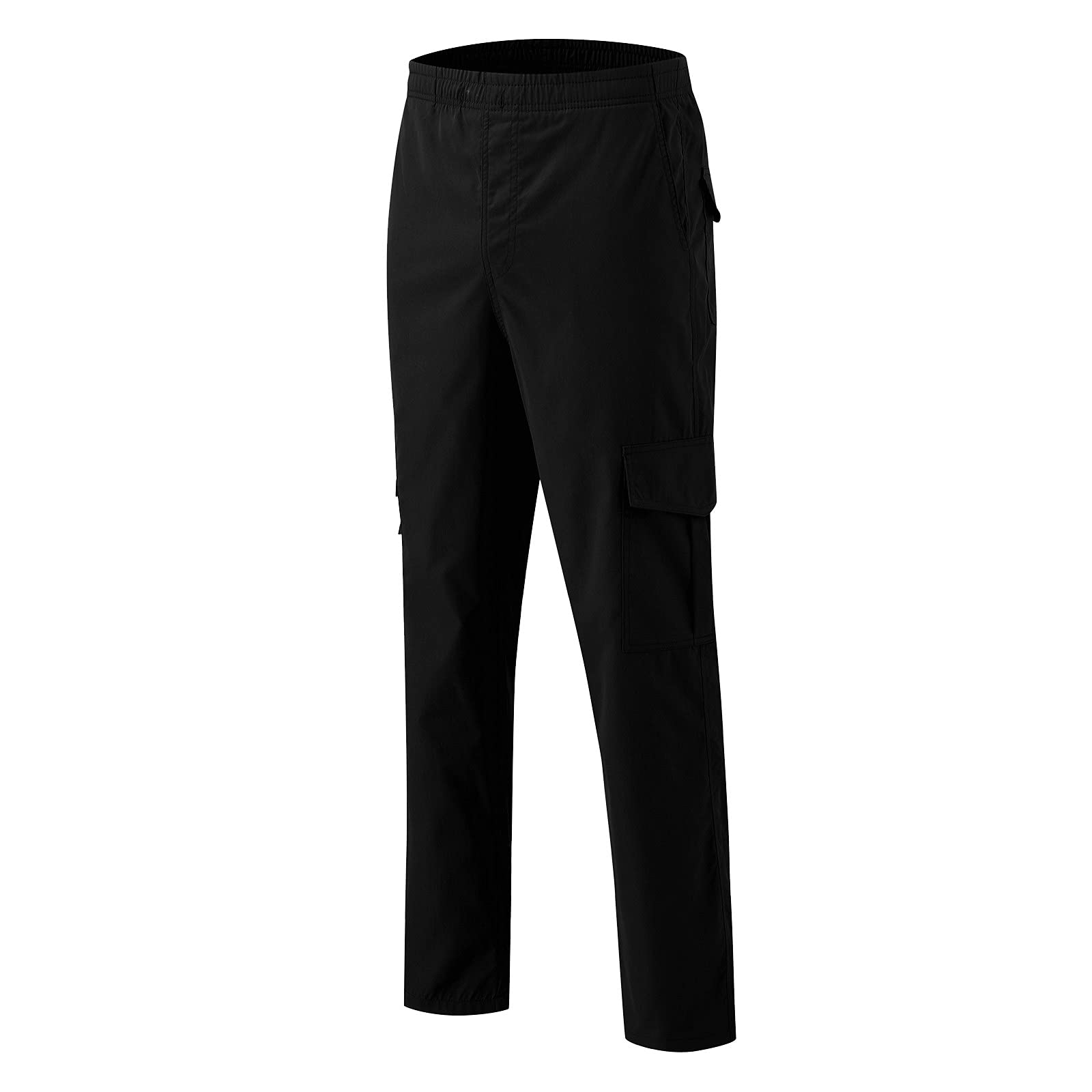 Men's Outdoor Hiking Ripstop Cargo Pants - Multi-Pocket Work Utility Trousers with Straight Leg & Open Bottom | Perfect for Camping, Hiking & Outdoor Adventures