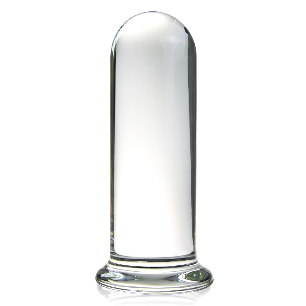 Premium FST Large Glass Dildo - Crystal Clear Penis Shaped Anal Plug & Trainer for Women & Men | Safe & Smooth Adult Sex Toy for Couples & Solo Play | Perfect for Anal Training, BDSM & Sensual Exploration