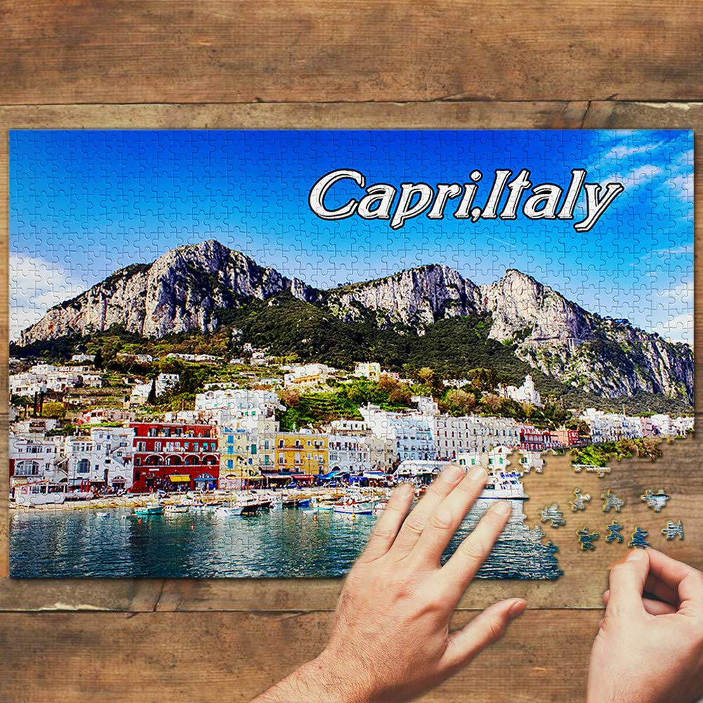 1000-Piece Italy Capri Travel Souvenir Wooden Jigsaw Puzzle - Perfect for Adults, Home Decor & Relaxation