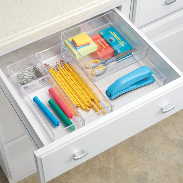 Clarity Organizer 8 x 12 x 2 - Clear Plastic Storage Box with Lid for Home, Office & Craft Organization - Perfect for Storing Photos, Documents, and Small Items