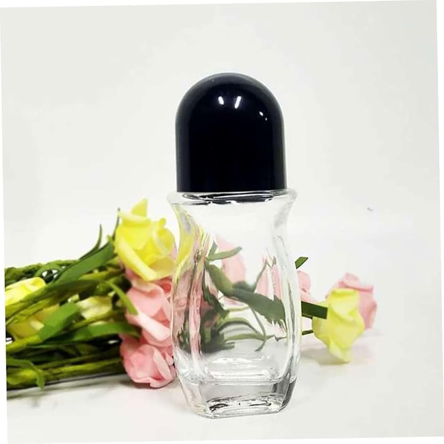 Glass Roller Bottles with Plastic Roller Ball - Leak Proof Essential Oil Containers for Perfume, Cosmetics & Aromatherapy | Perfect for DIY Skincare, Travel & Massage Therapy
