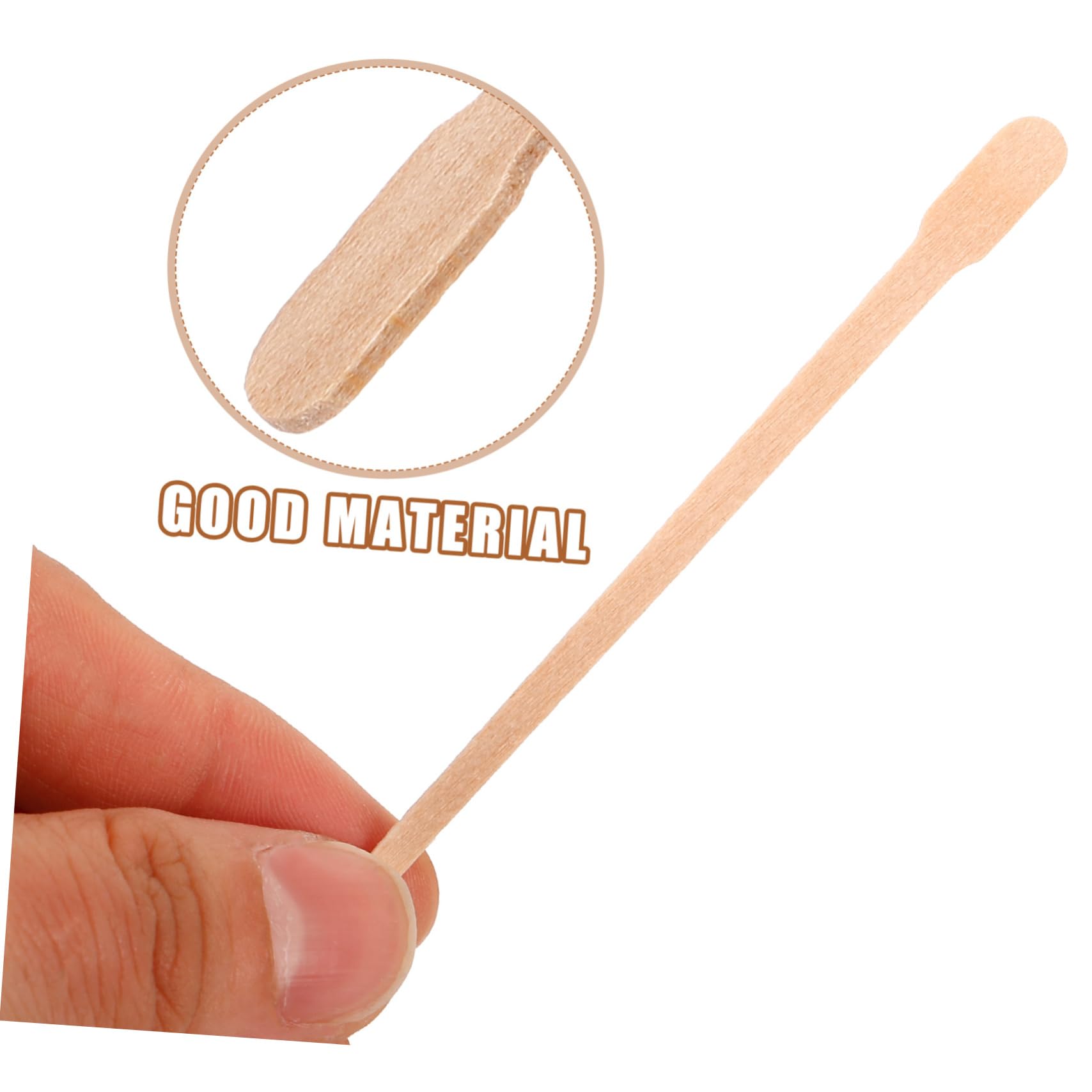 100PCS Disposable Hair Removal Wax Sticks for Women & Men - Body Waxing Sticks for Smooth Skin, Bikini, Legs, Face & Underarms - Single Use Wooden Wax Wands for Easy & Painless Hair Removal at Home or Salon