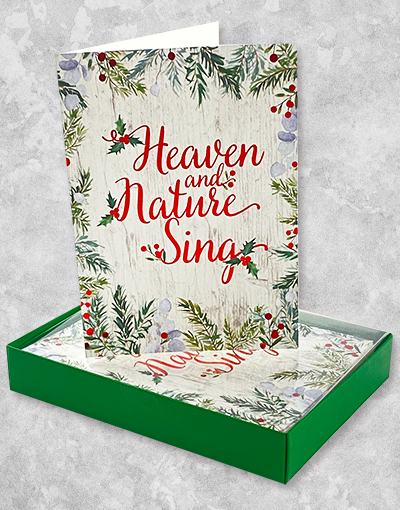 Premium Fresh Birch Christmas Cards - 15 Count Elegant Boxed Holiday Greeting Cards for Family & Friends - Perfect for Holiday Wishes, Office Gifts & Festive Decorations
