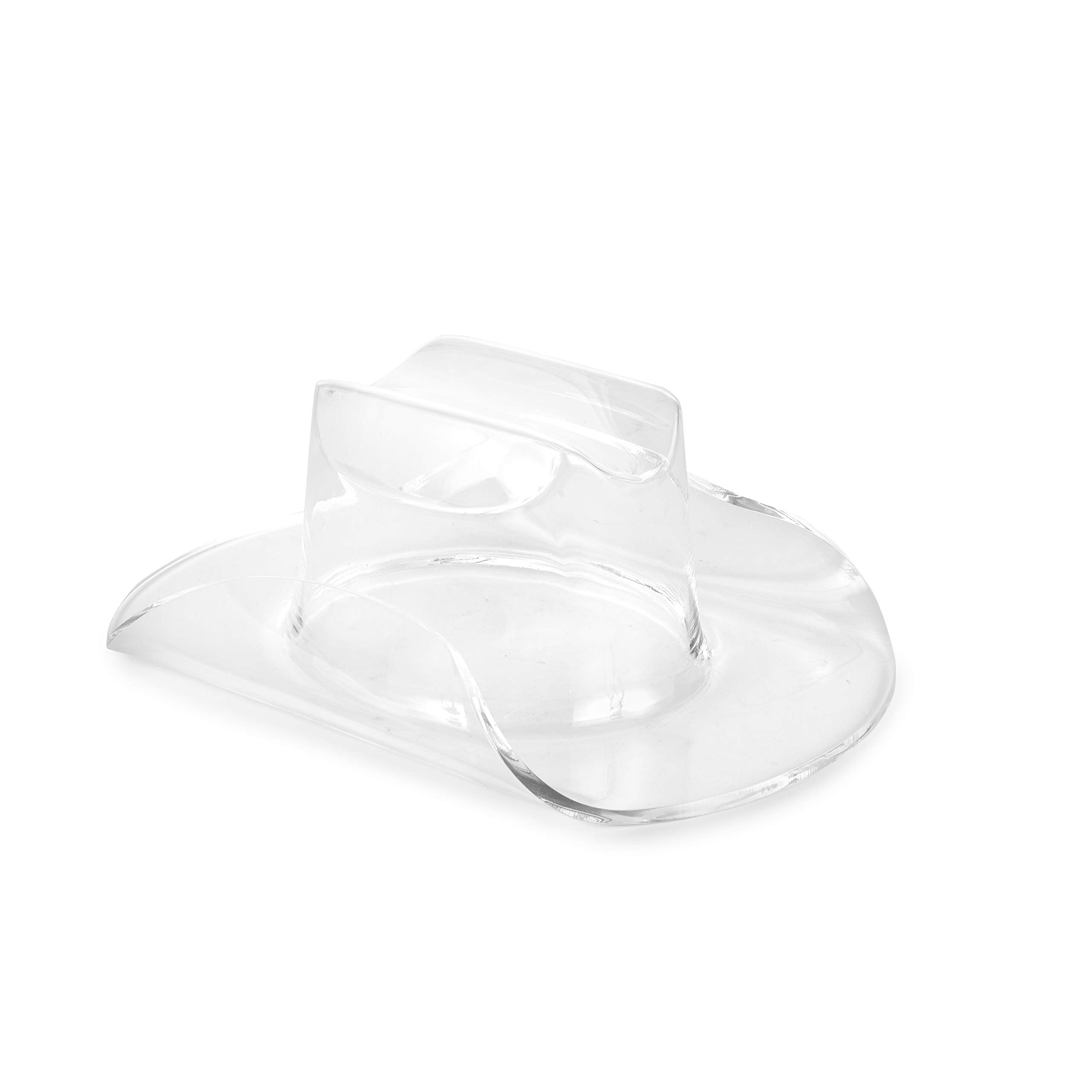 Clear Acrylic Small Cowboy Hat – Versatile Home Decor, Chip & Dip Bowl, Candy Display | Ideal for Parties, Dining, Serving & Hosting | Durable & Easy to Clean | Perfect for Western Theme Events, Kitchen Decor & Entertaining