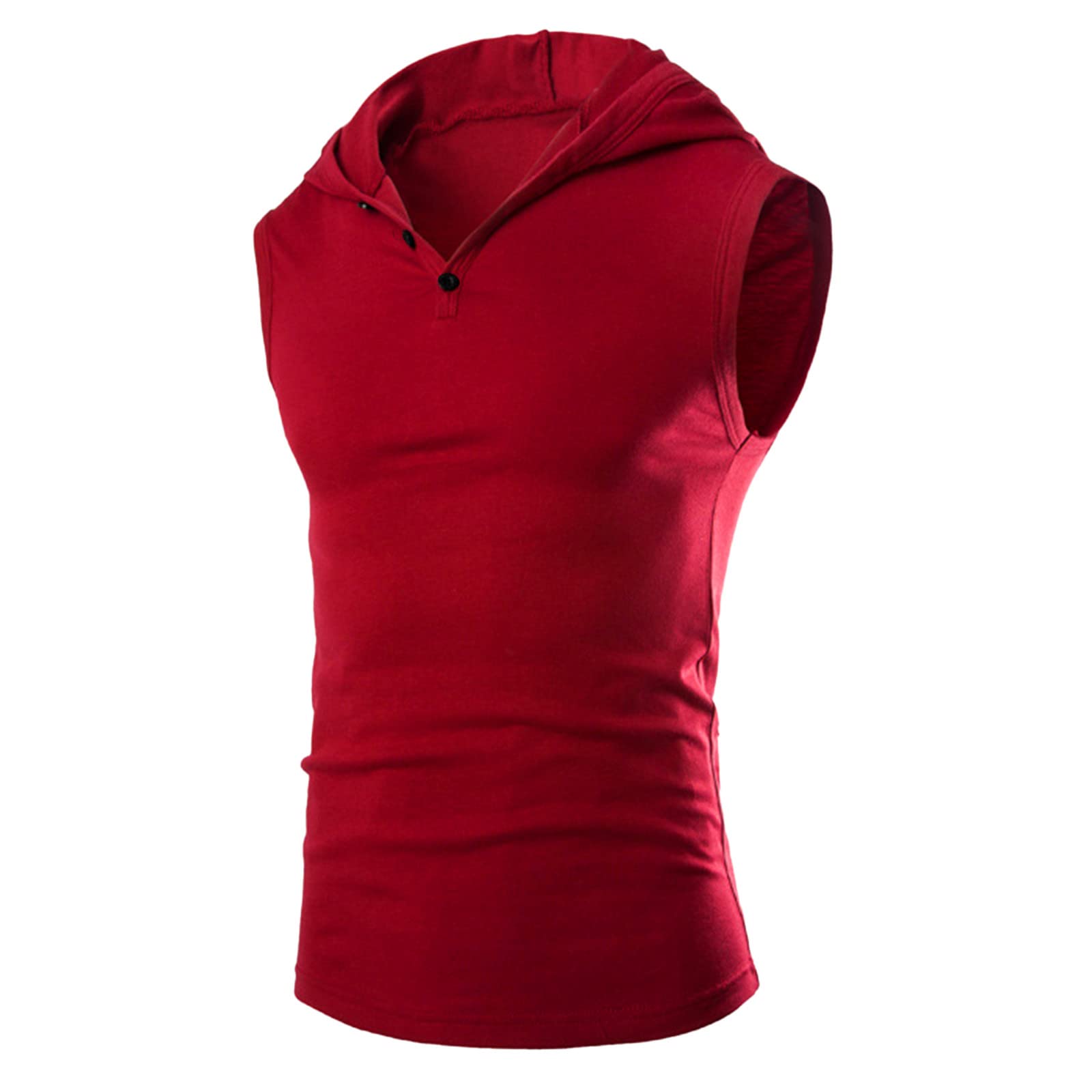 Maryia Men's Workout Tank Tops with Hood - Sleeveless Gym Hoodies for Bodybuilding & Athletic Training - Muscle Cut Off T-Shirts - Perfect for Gym, Weightlifting & Streetwear Fashion