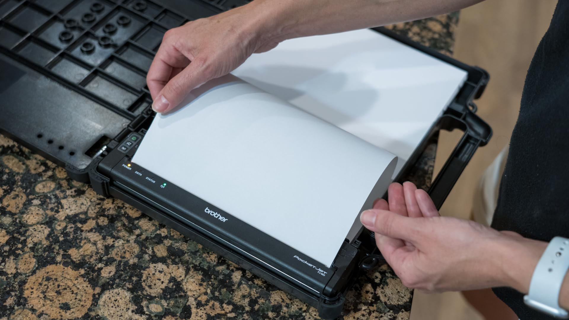 Brother Rugged Bi-fold Carrying Case for Brother Printers - Durable Protection for Office, Travel & On-the-Go Printing Needs