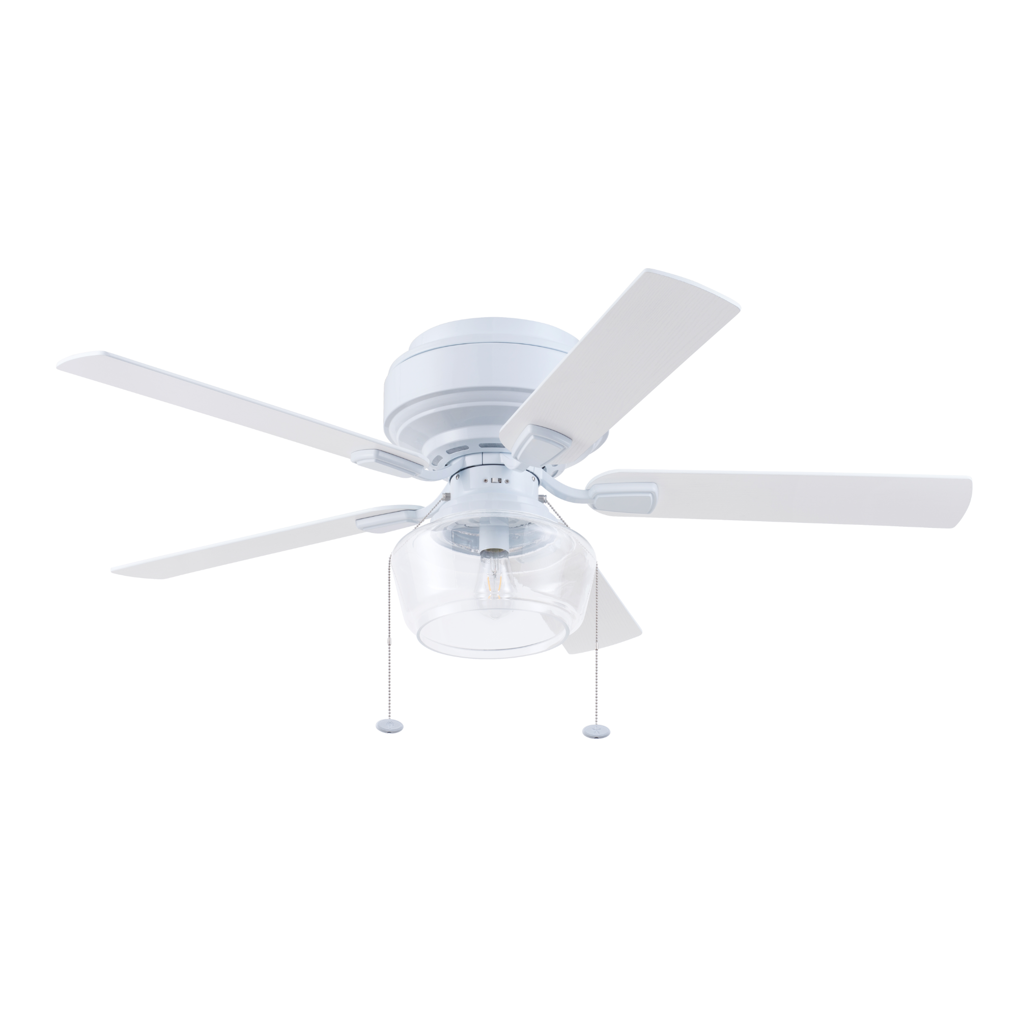 52 Inch White MaCenna Ceiling Fan with Pull Chain & Quick Attach™ - Perfect for Living Room, Bedroom, and Office Spaces