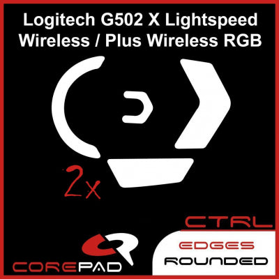 Corepad Skatez CTRL Mouse Feet for Logitech G502X Lightspeed & PLUS Wireless - Ultra Smooth Gliding Gaming Mouse Skates for Precision Control - Perfect for FPS, MOBA & Esports Gaming