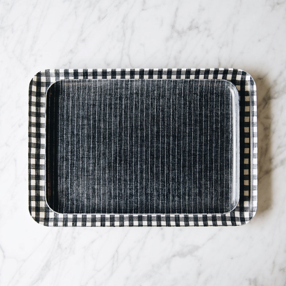 Premium Linen Tray in Indigo Blue - Elegant Home Decor for Jewelry, Keys & Essentials | Perfect for Bedroom, Bathroom & Entryway Organization