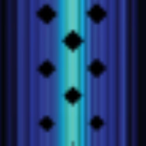 Multi Blue/Black Double Diamond