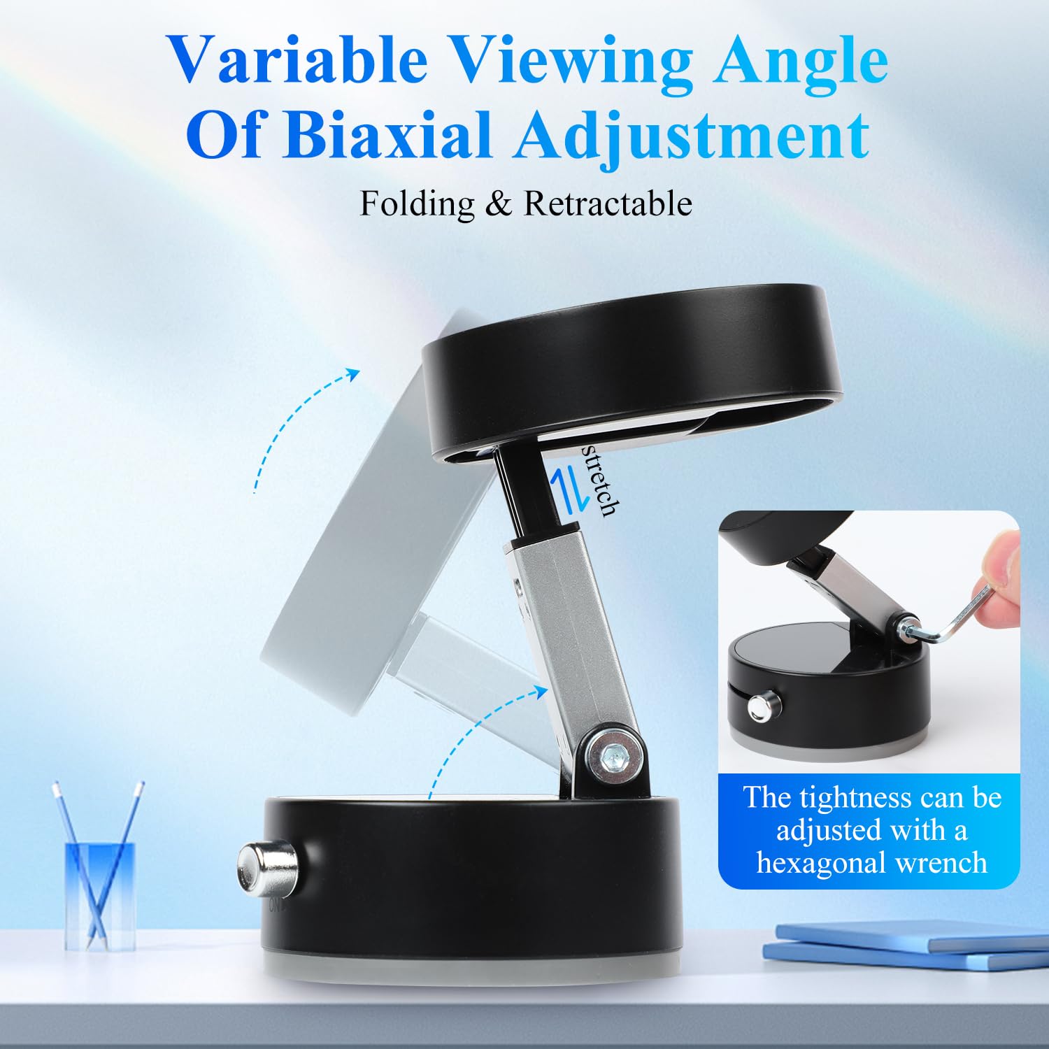 Foldable Vacuum Suction Car Phone Holder for iPhone 16/15/14/13/12 - Universal Phone Mount for Car Dashboard, Gym, Mirror & Home Use - Multi-Angle Adjustable Black Smartphone Stand (Perfect for Driving, Workouts & Hands-Free Viewing)