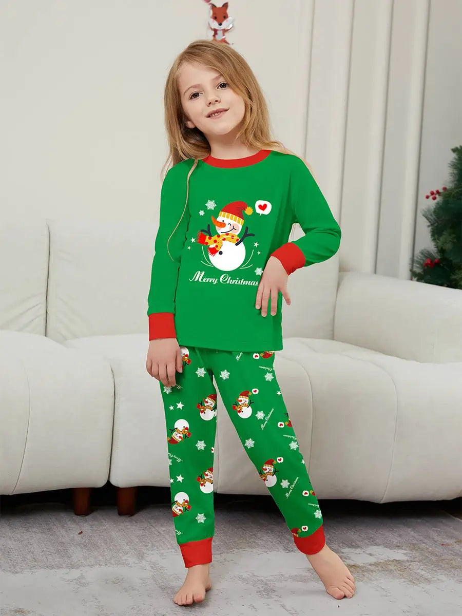 Snowman Christmas Matching Family Pajamas Set - Cozy Holiday Sleepwear for Kids & Adults - Perfect for Family Photos, Christmas Morning & Festive Gatherings