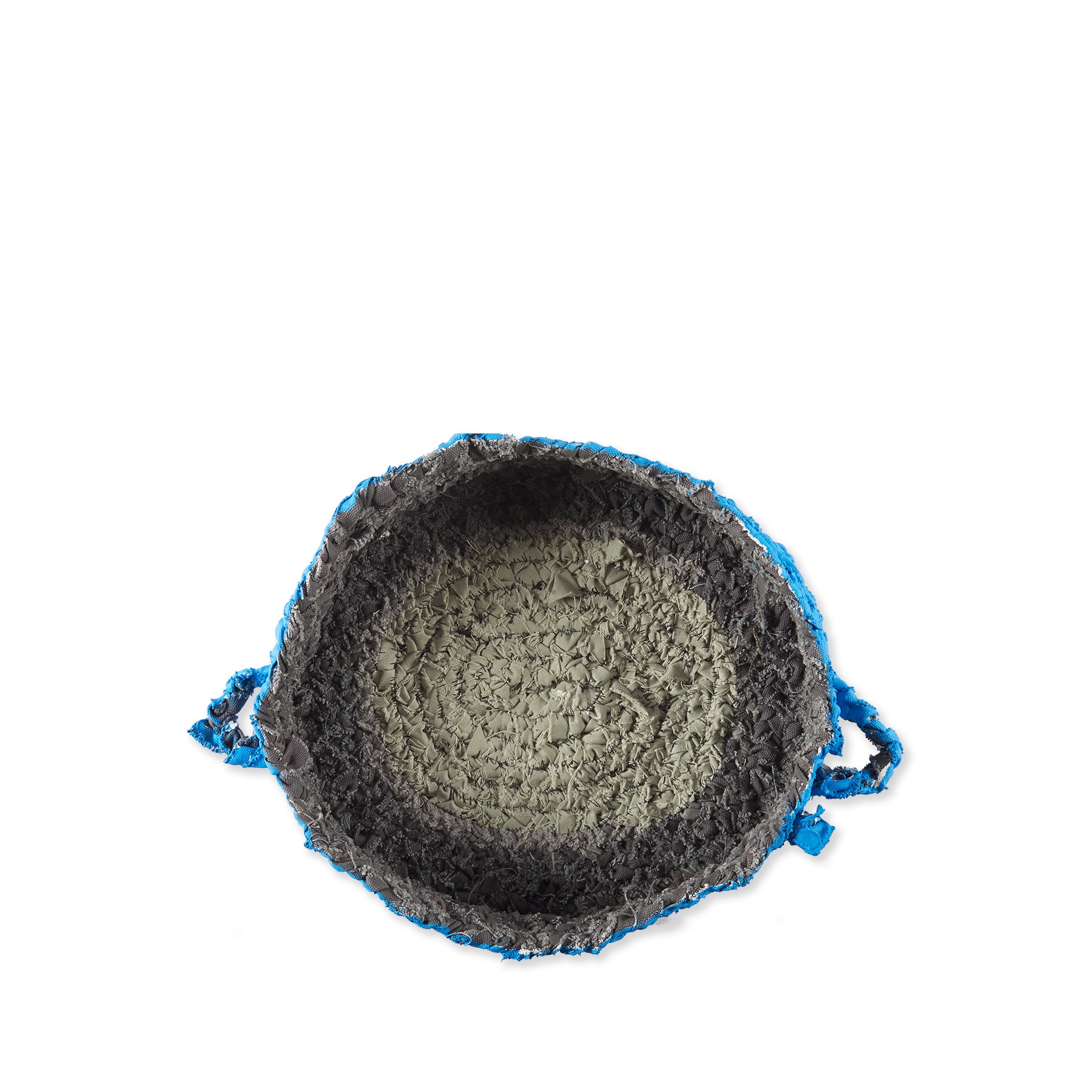 Blue and Grey Small Round Nesting Trays - Stackable Serving Tray Set for Coffee Table, Kitchen Counter, or Bathroom Organization - Perfect for Home Decor and Entertaining