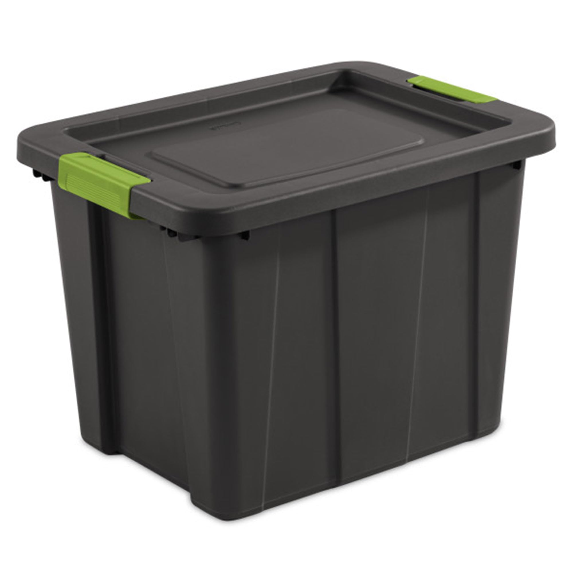 Sterilite 6-Pack 18 Gallon Heavy Duty Storage Bins with Lids - Durable Plastic Totes for Home Organization, Garage, Closet & Office Storage - Flat Gray