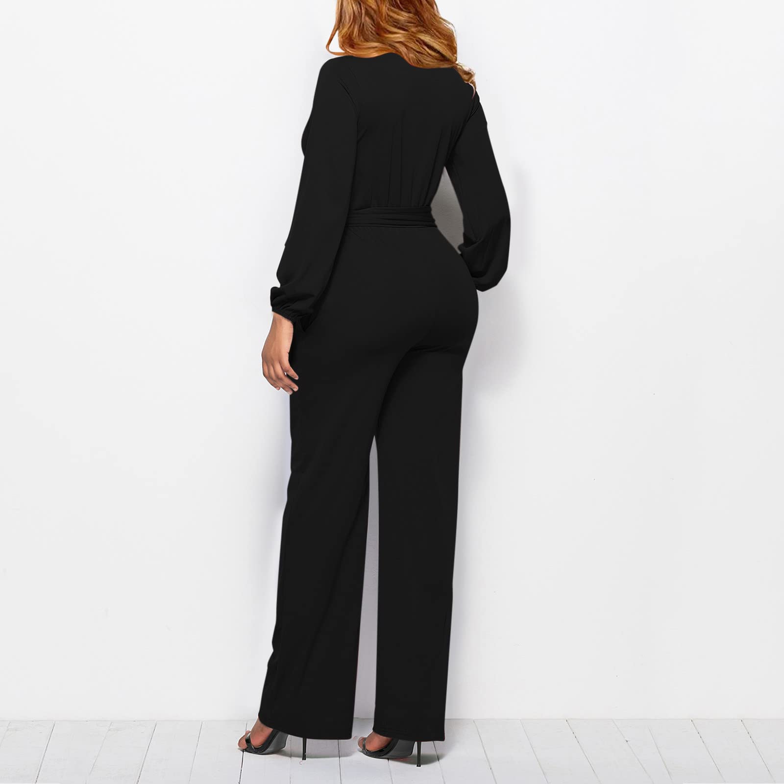 Elegant Black Jumpsuit for Women - Professional Job Interview Outfit, Dinner Dress & Stylish Bodysuit | Plus Size Orange Puffer Vest | Office Wear, Evening Events & Winter Fashion