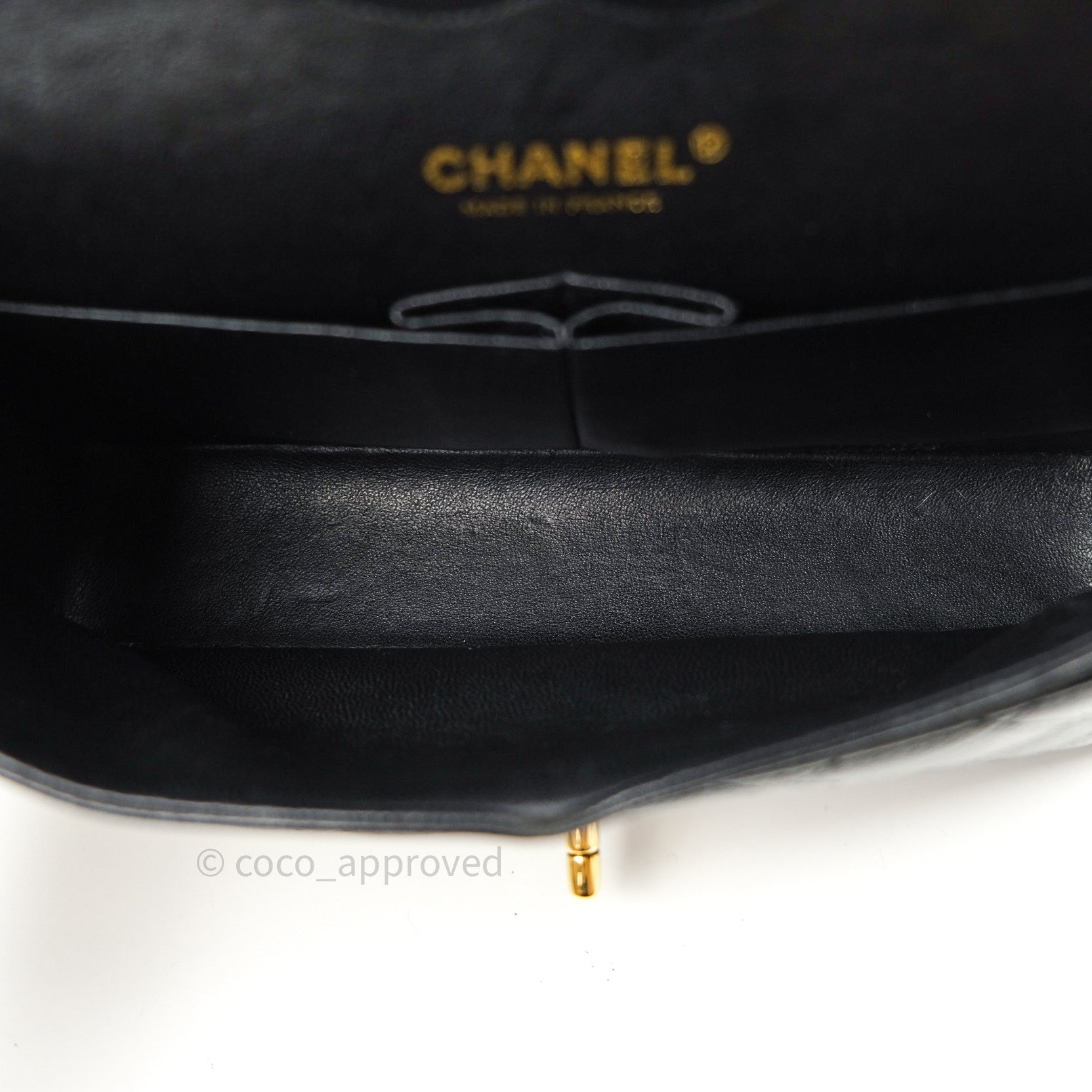 Chanel Classic M/L Medium Double Flap Bag in Black Caviar Leather with 24K Gold Hardware - Luxury Handbag for Women, Perfect for Work, Evening Events & Special Occasions