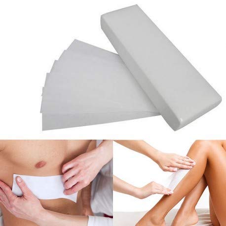 LSARI Wax Strips for Hair Removal - Large Disposable Waxing Strips for Face, Legs, Underarms & Eyebrows - 70 Count for Women - Perfect for At-Home Salon Waxing & Smooth Skin Care