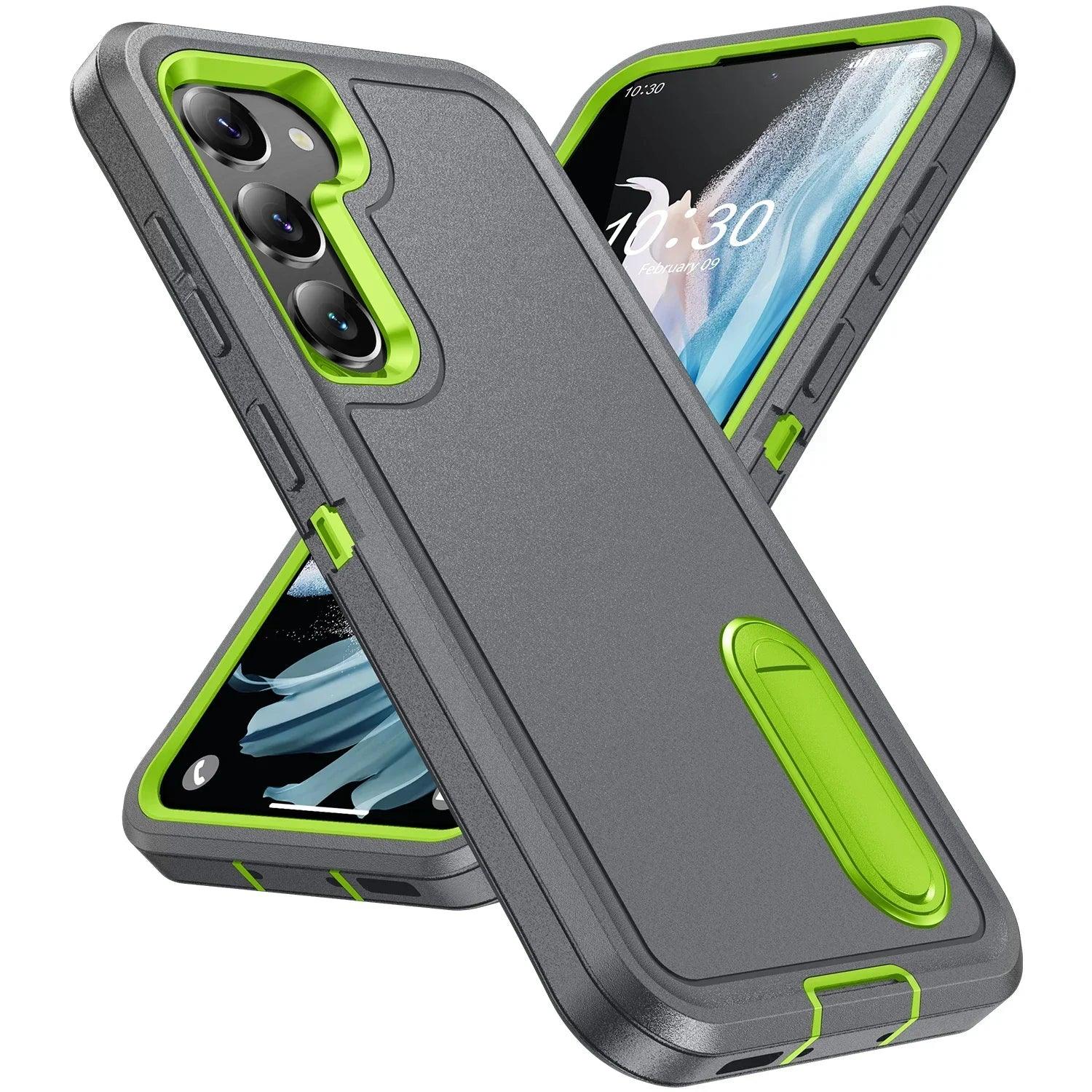 Samsung Galaxy S24 Plus Shockproof Case with Kickstand - Anti-Dust, Military-Grade Protection for Outdoor & Active Lifestyle