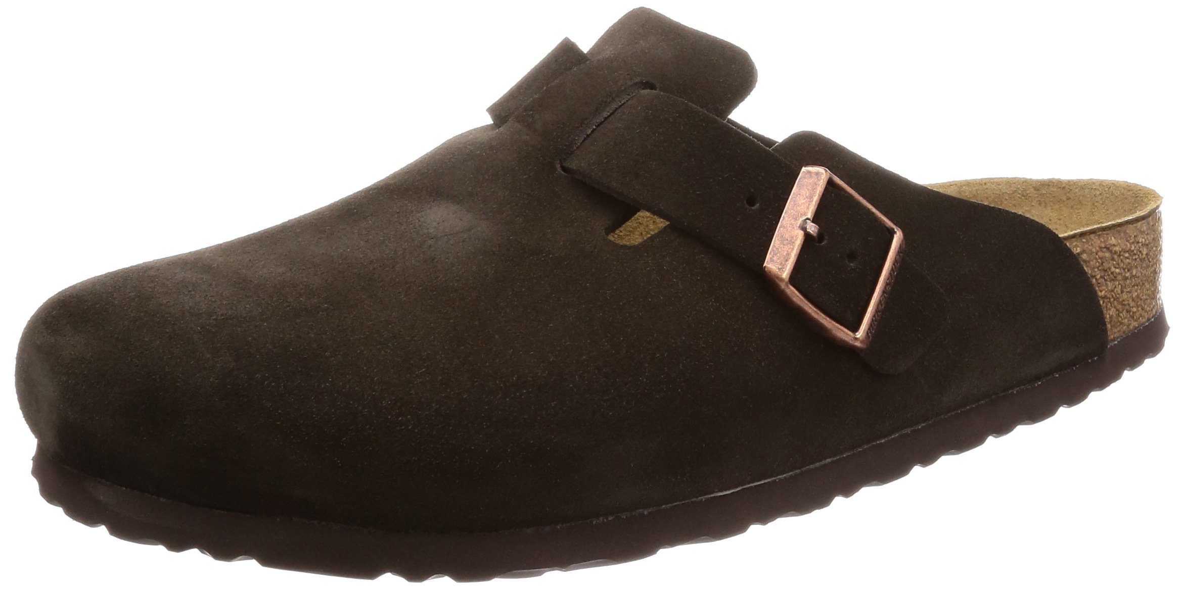 Birkenstock Men's Boston Soft Footbed Clogs - Comfortable Slip-On Shoes in Mocha Brown, Size 9 Medium US - Perfect for Casual Wear, Home & Office Comfort