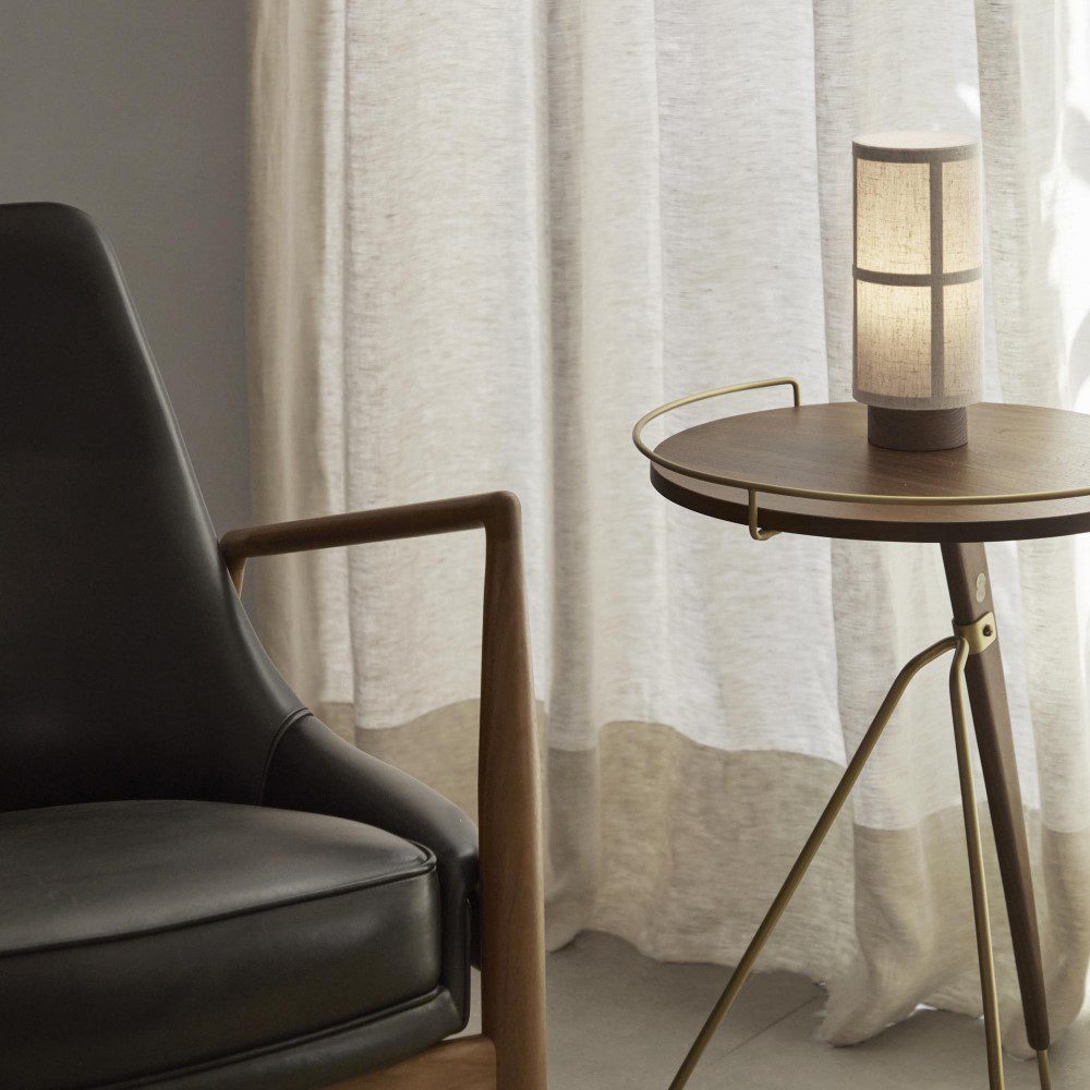 AUDO CPH Hashira Portable Table Lamp - Modern Raw Wood Design for Bedroom, Living Room & Office Lighting