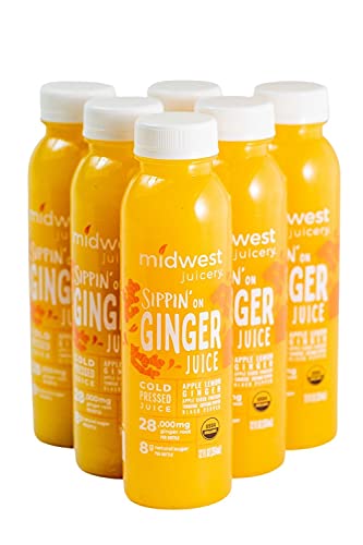 Organic Lava Lemonade Juice - Cold-Pressed Liver Cleanse Detox Drink with Sour Spicy Flavor & Raw Maple Syrup | Midwest Juicery | 30 Bottles Pack | Perfect for Morning Cleansing, Post-Workout Hydration & Healthy Lifestyle