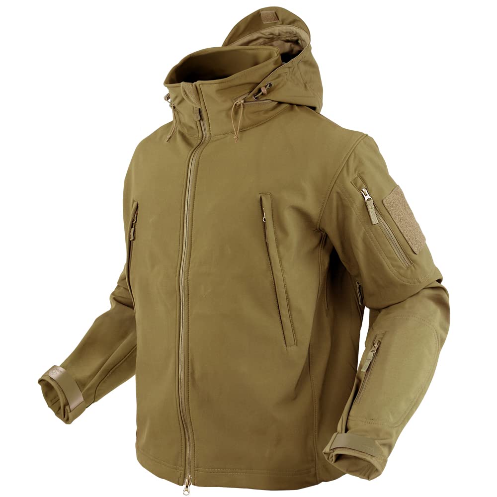 Condor Summit Zero Softshell Jacket - Waterproof Windproof Outdoor Jacket for Hiking, Camping & Winter Sports - Lightweight Breathable Men's Jacket for Cold Weather Adventures