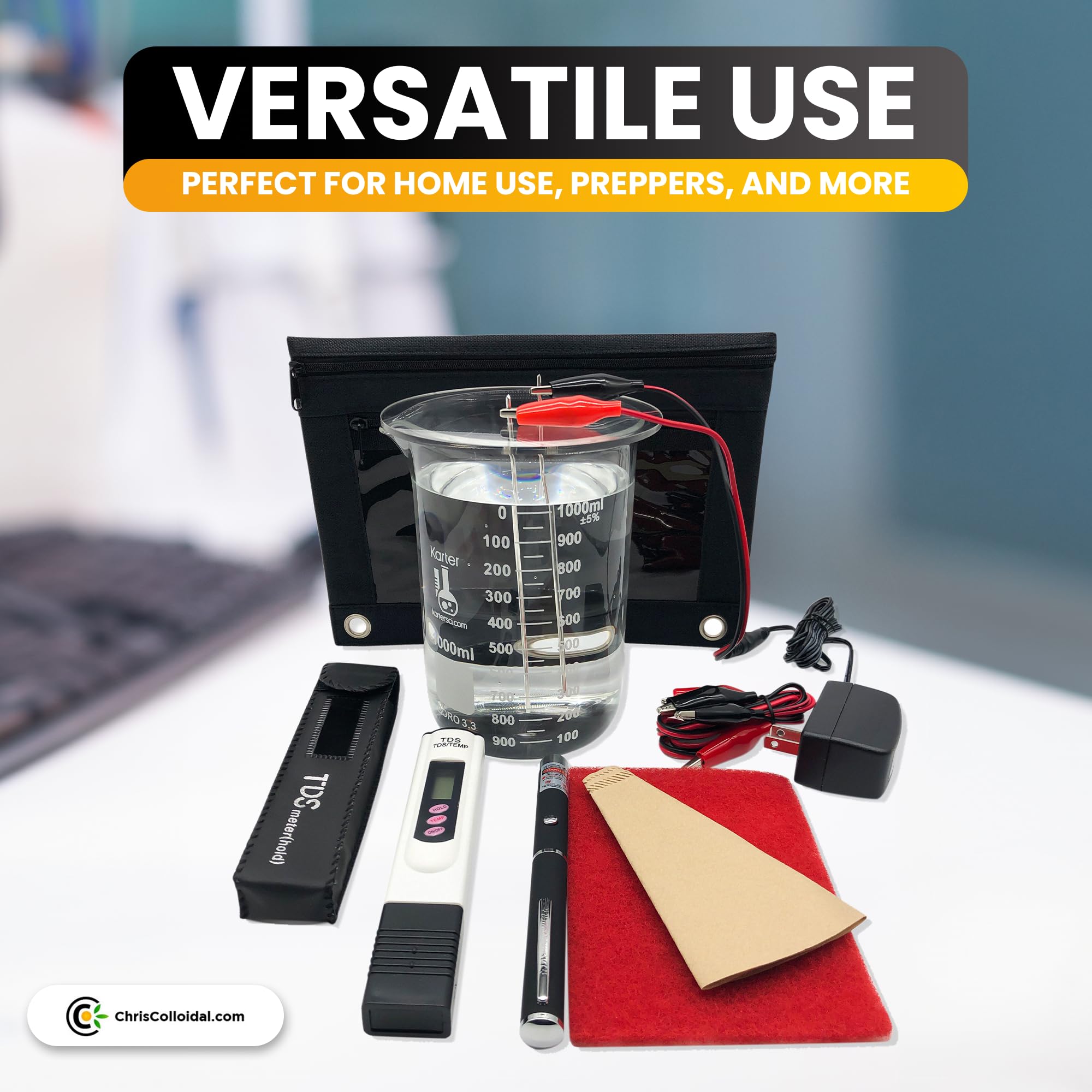 Premium Colloidal Silver Generator Kit with 99.99% Pure Silver Wire - Make Colloidal Silver at Home Easily with Distilled Water & Mason Jar | Perfect for Immune Support, Natural Remedies & DIY Health Solutions