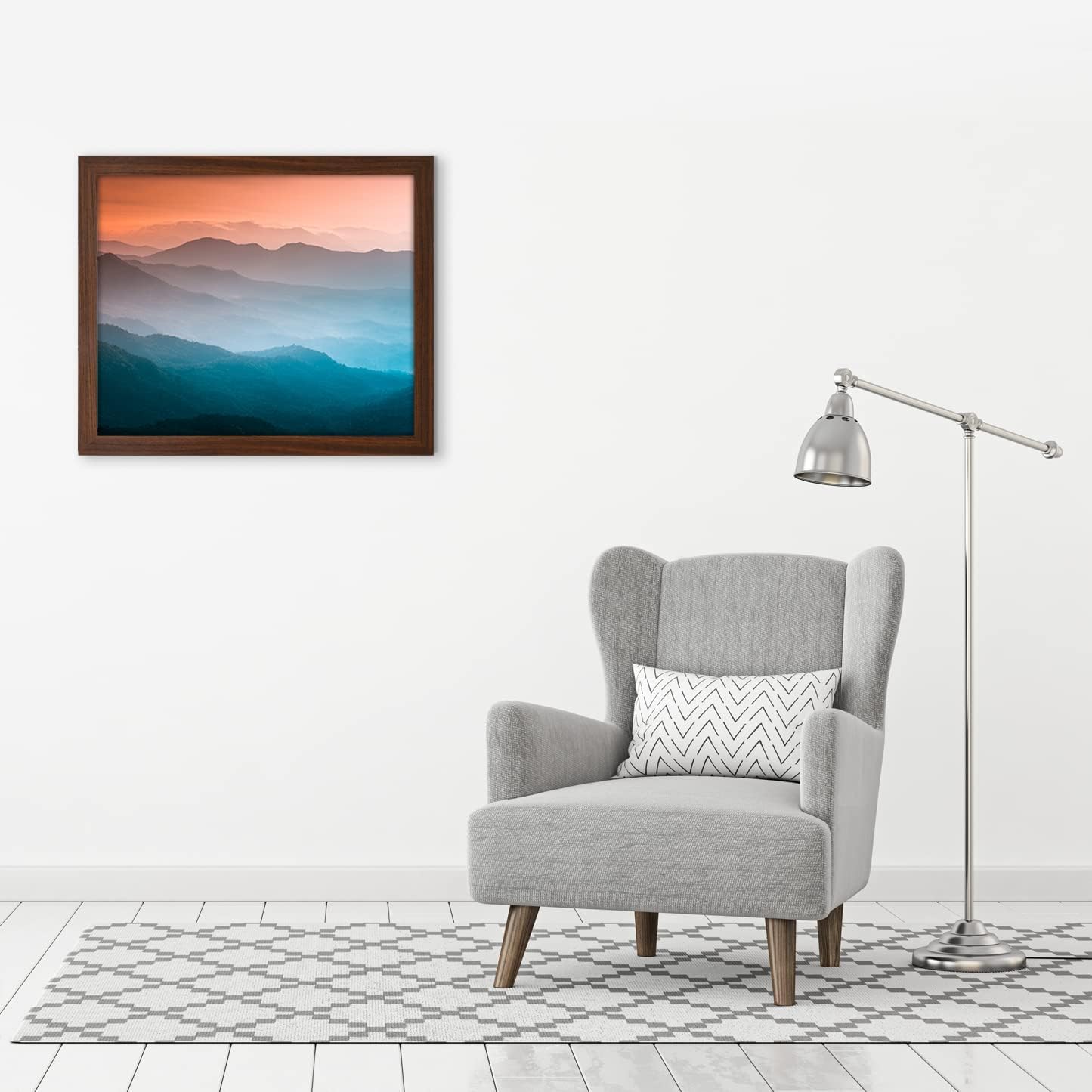 Americanflat 20x24 Wood Picture Frame - Mahogany for Wall Display - Home & Office Decor
