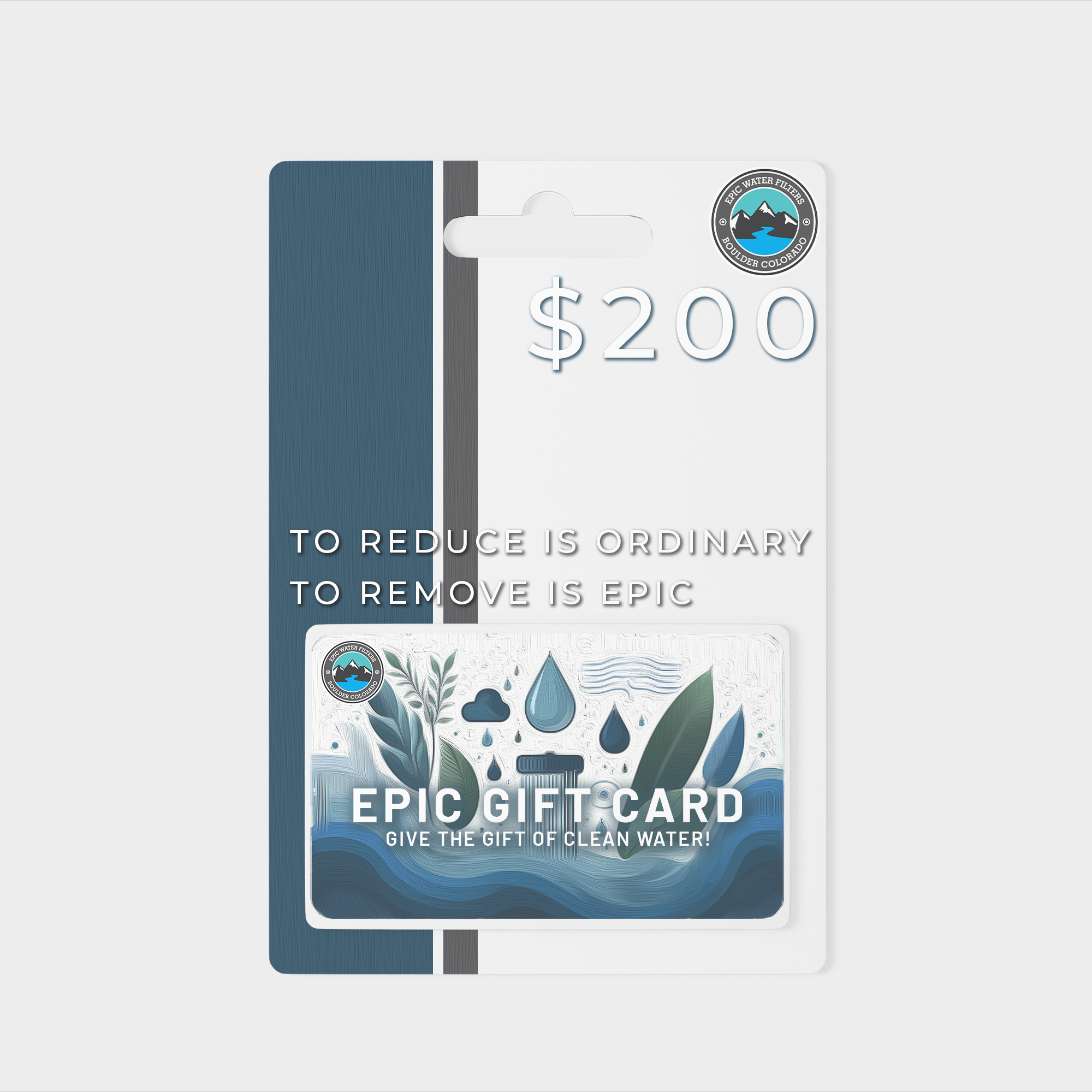 Epic Water Filters Gift Card - Perfect for Clean Drinking Water at Home, Office & Travel | Buy Online Now
