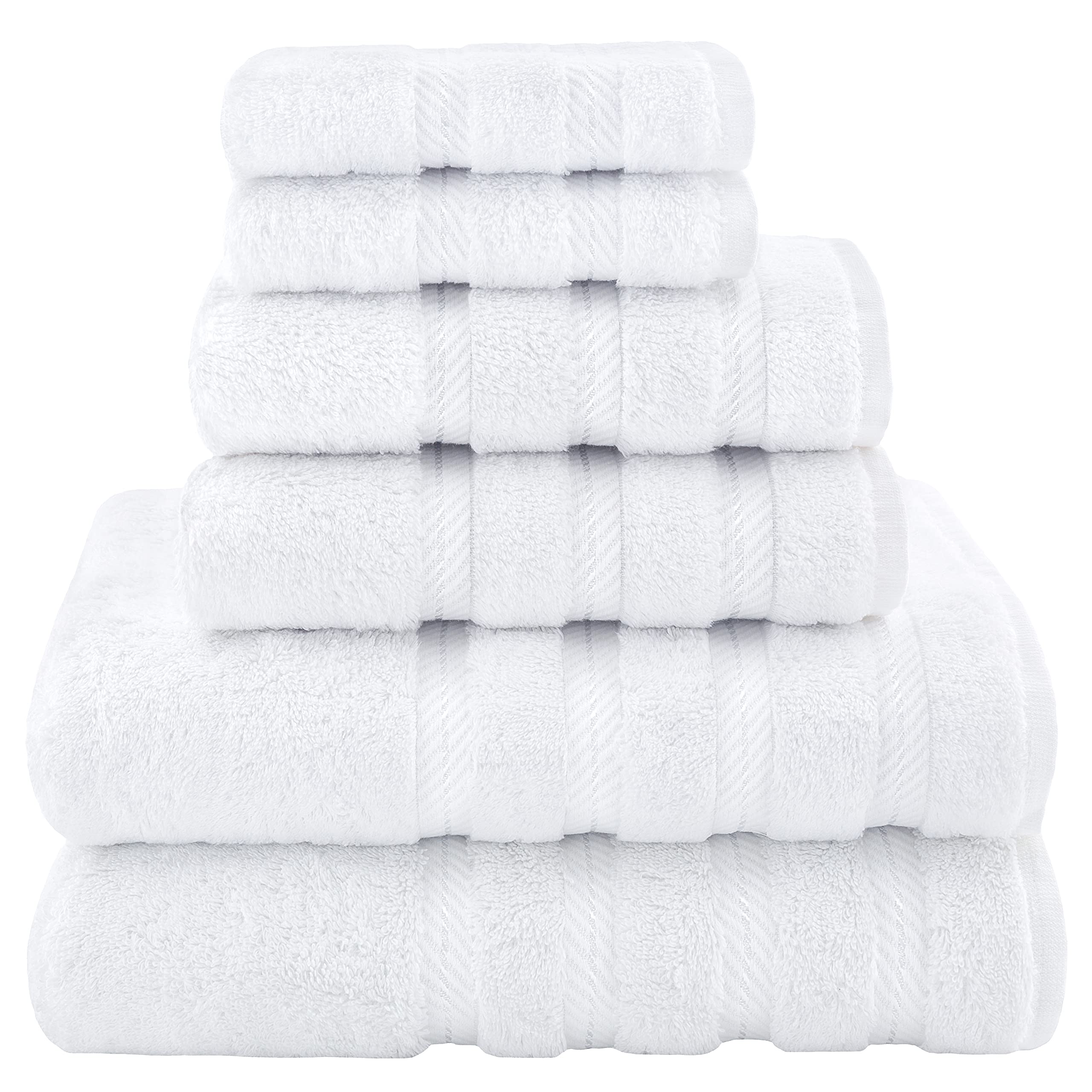 Premium 6-Piece Soft Linen Towel Set with 4 Bath & 4 Hand Towels - Luxury Spa & Bathroom Essentials for Home, Hotel, and Gift Giving