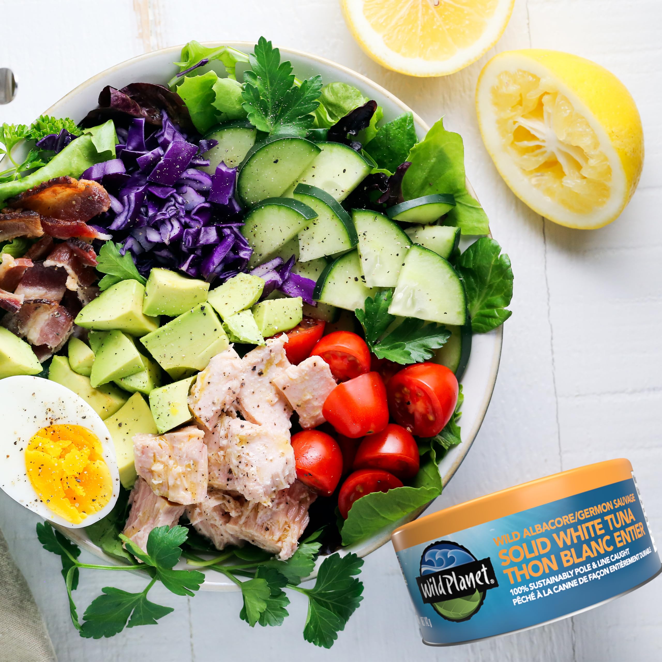 Wild Planet Wild Albacore Tuna in Cans | Sustainably Pole & Line Caught | Non-GMO, Kosher Certified | 5 oz (142g) | Perfect for Salads, Sandwiches & Healthy Meals