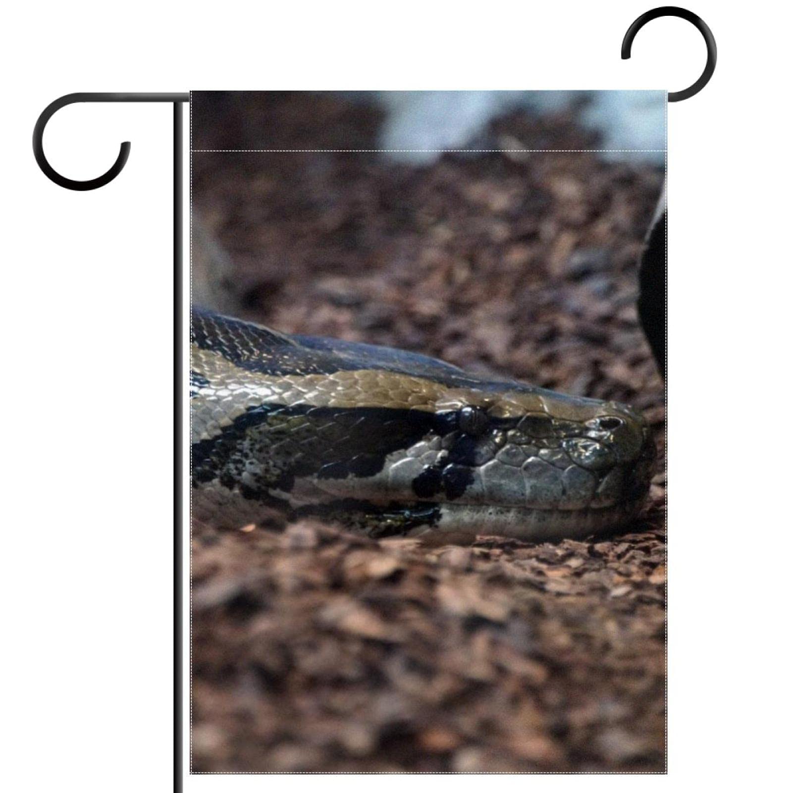 Double Sided Python Garden Flag 28x40 Inch - Weatherproof Outdoor Yard Decor for Summer, Spring, Fall - Perfect for Patio, Lawn, Porch & Garden Decoration
