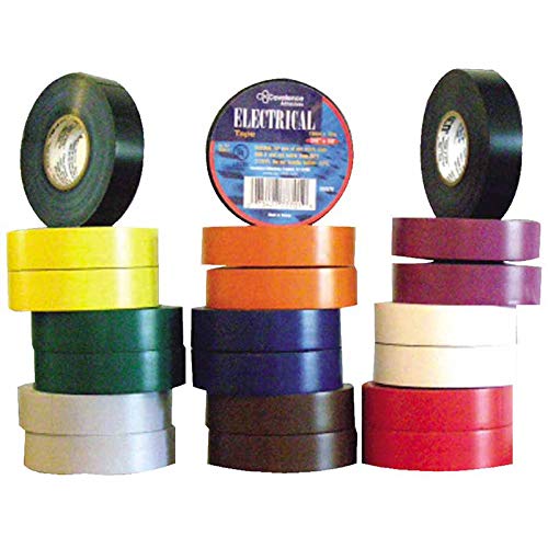 Premium Electrical Tapes 60 ft x 3/4 Inch, Black Insulating Tape (100 Pack) - Ideal for Wire Harnessing, Home Repairs & DIY Electrical Projects