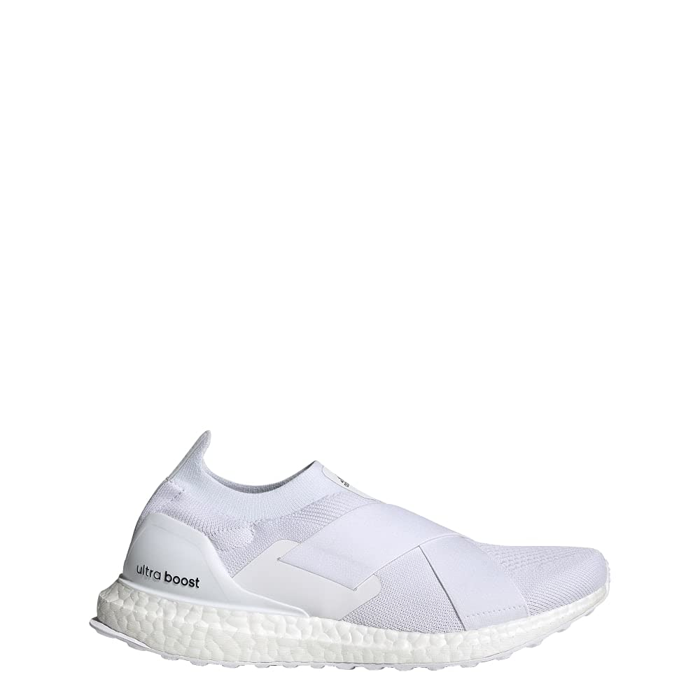 adidas Women's Ultraboost DNA Slip-On Running Shoes - White/White Core Black - Size 9 | Lightweight Comfort for Walking, Gym & Everyday Wear