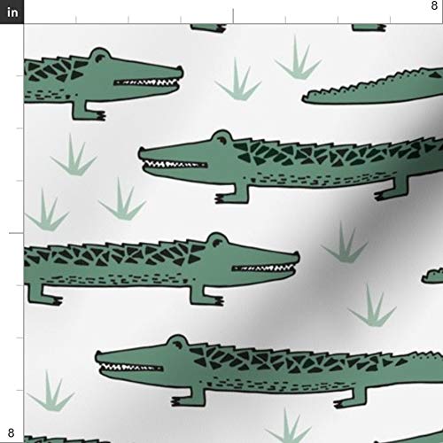 **Spoonflower Zoo Animals Printed Velvet Fabric by The Yard - Upholstery, Home Decor & Apparel - Perfect for Nursery, Kids' Room & DIY Projects**