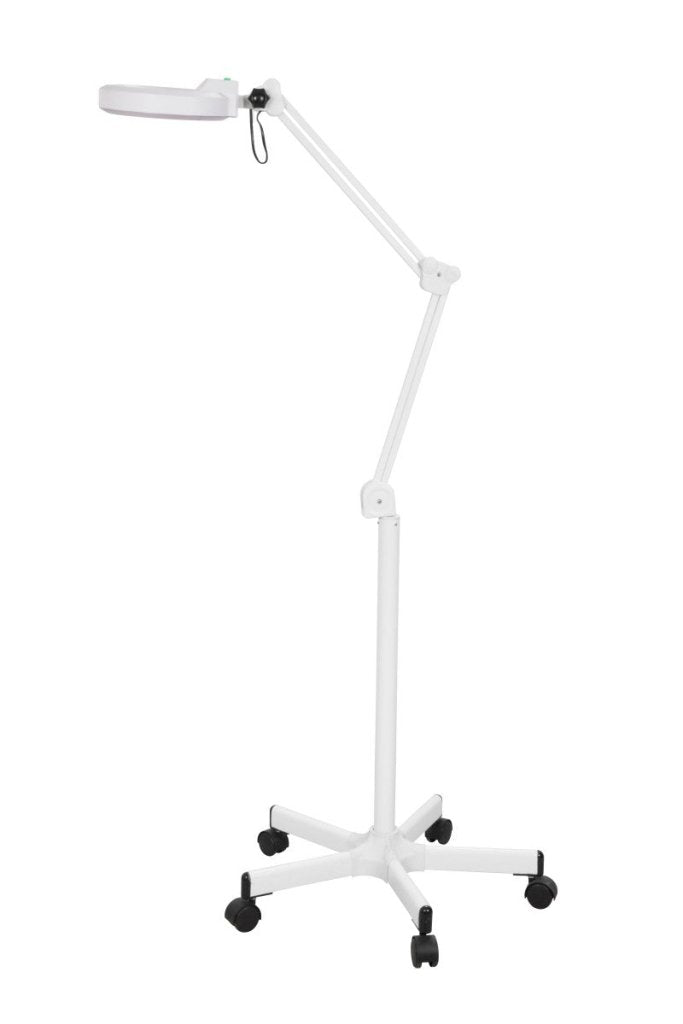 Silverfox LED Magnifying Lamp with 5X Magnifier - Adjustable Desk Clamp Light for Reading, Crafts, Jewelry Making & Close Work - Bright 5500K Daylight White Light