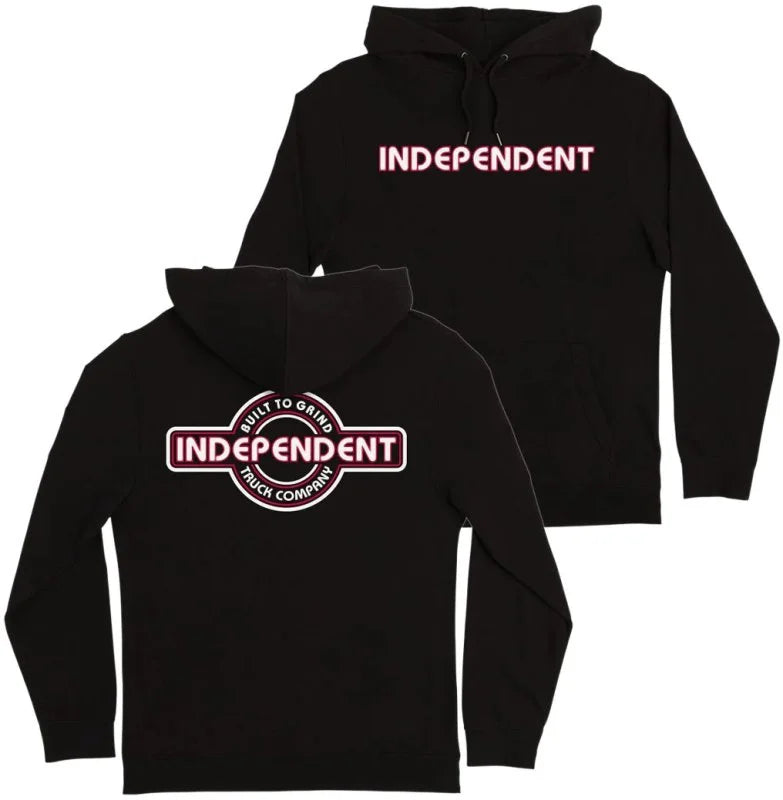BTG Bauhaus Independent Hoodie - Black | Stylish Unisex Pullover for Men & Women | Perfect for Casual Wear, Street Fashion & Urban Outfits