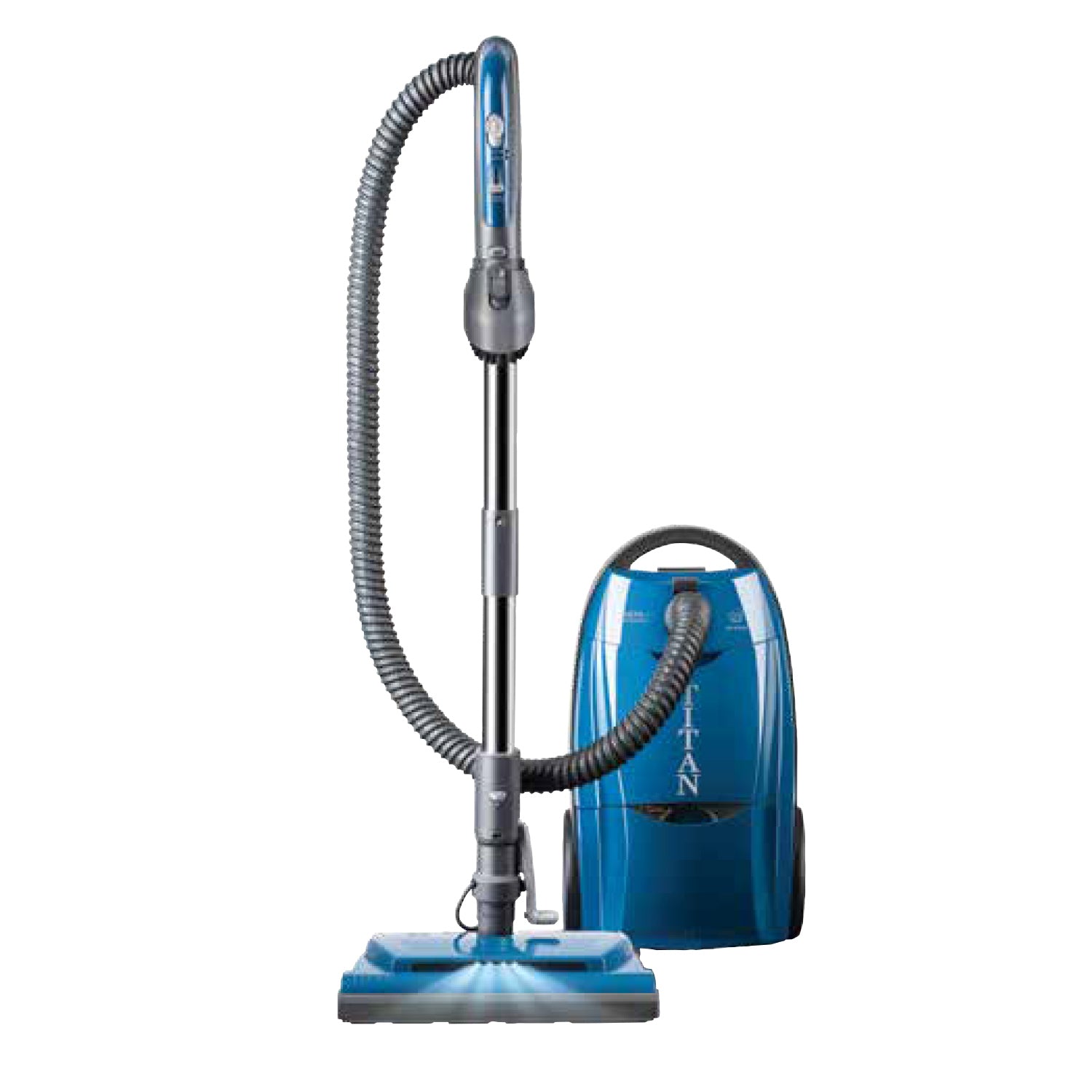 Titan T9200 Powerful Bagged Canister Vacuum Cleaner with Motorized Nozzle - Ideal for Deep Cleaning Carpets, Hard Floors & Stairs