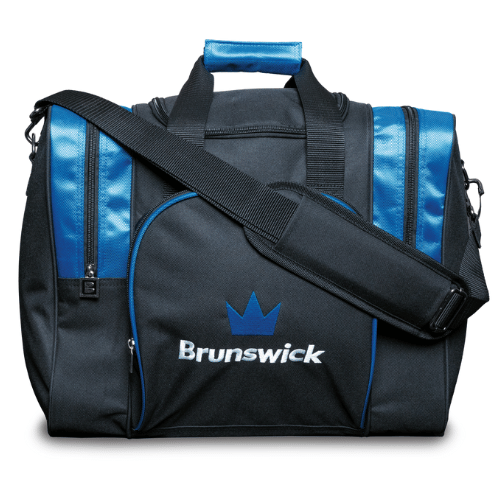 Brunswick Attack Single Tote Blue Bowling Bag - Lightweight & Durable for League Play & Practice - Perfect for Bowling Enthusiasts & Professionals