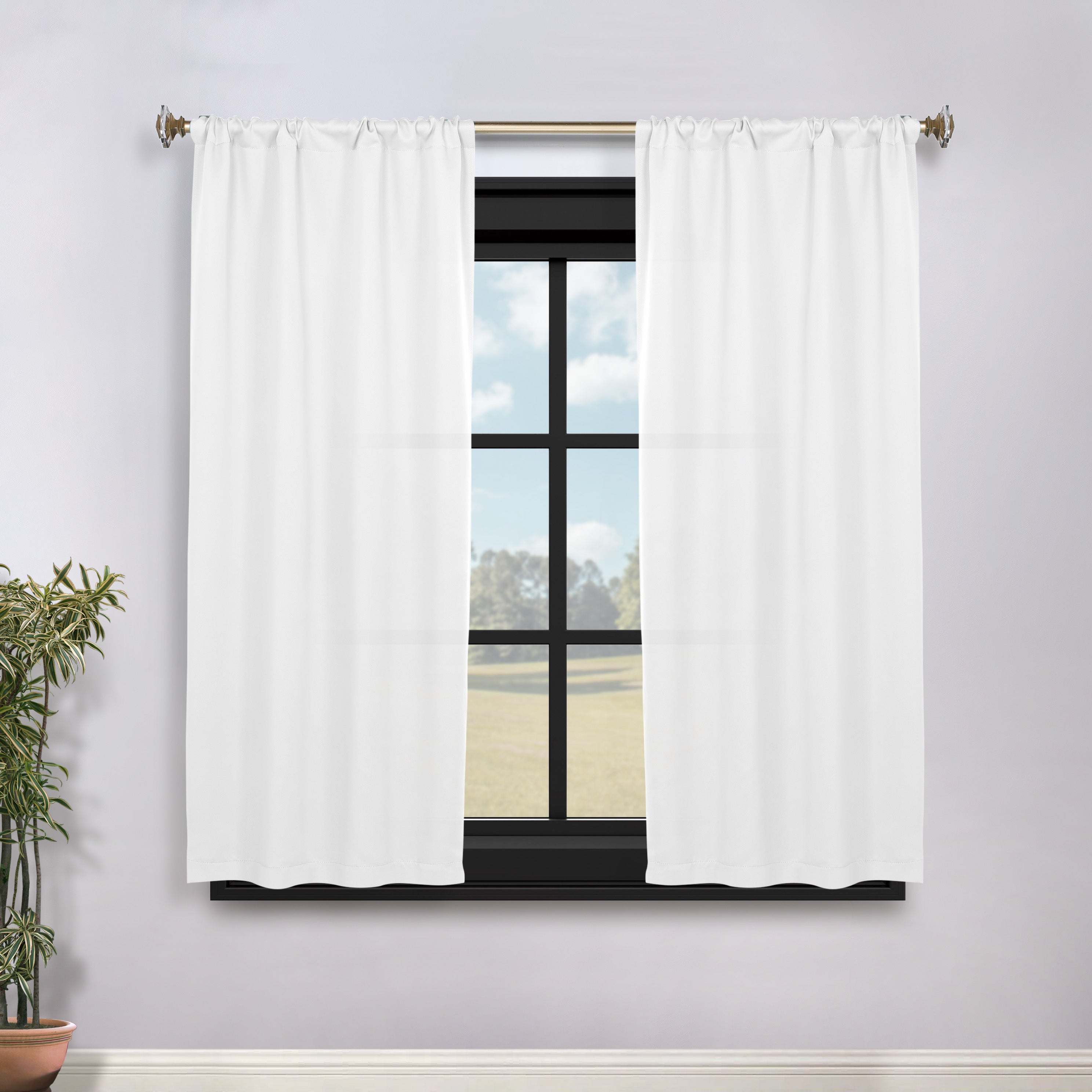 Machine Washable Blackout Curtains Set of 2 - Solid Color Room Darkening Window Drapes for Bedroom, Nursery & Home Theater - Noise Reducing & Energy Efficient