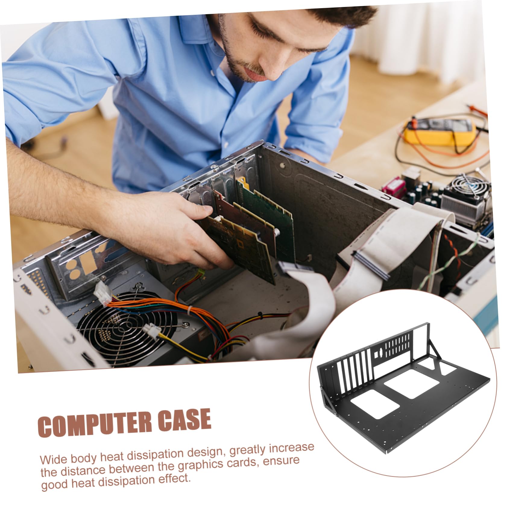 Homoyoyo Motherboard Holder - Durable Metal Computer Case Bracket for Secure Motherboard Installation | Perfect for PC Builds, Gaming Rigs & Workstations