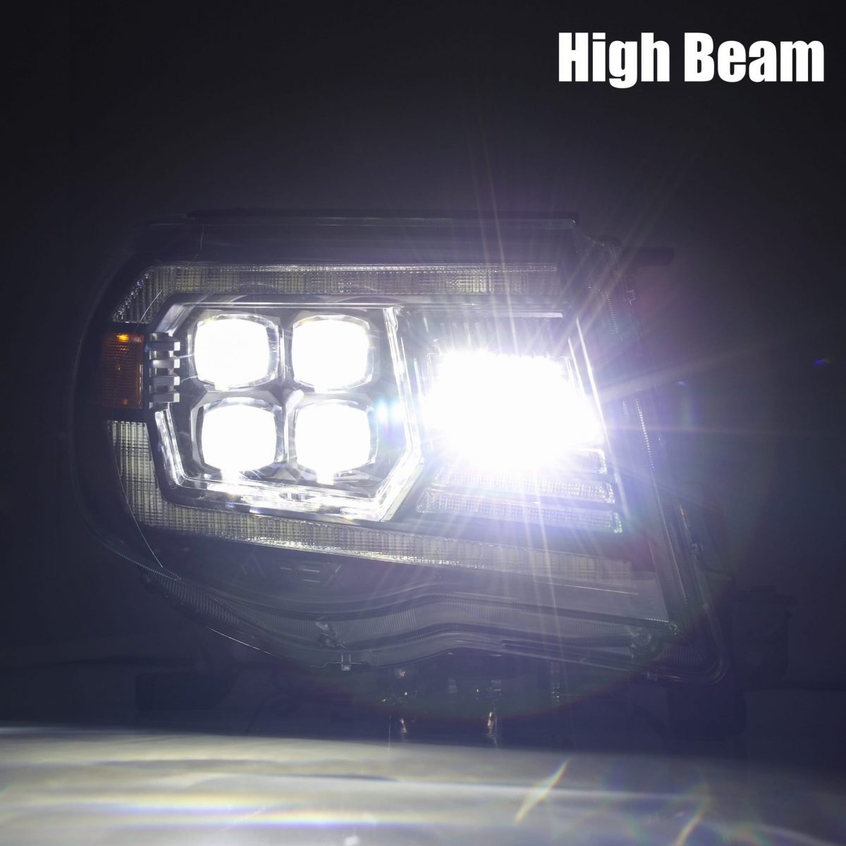 05-11 Toyota Tacoma NOVA Series LED Projector Headlights - Black Housing - High Performance Replacement Headlights for Off-Road & Night Driving