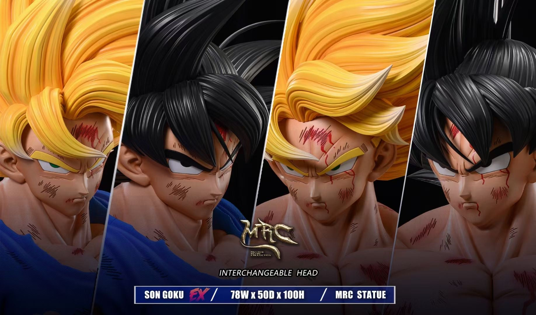 MRC Studio Goku Bust 1/1 Scale Dragon Ball Z Anime Statue - Perfect for Home Decor, Office Display & Anime Collection