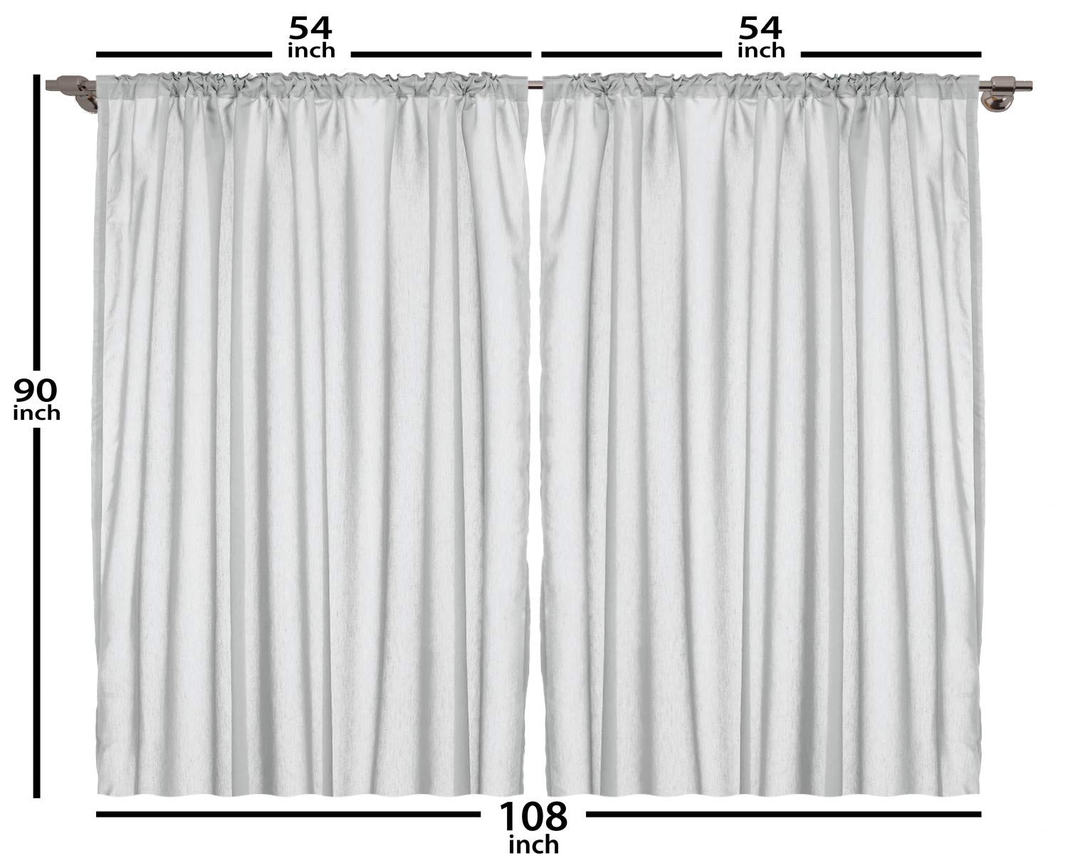 Ambesonne Tequila Themed Curtains - 2 Panel Set with Cocktail Glass, Salt Shaker & Lemon Slice Design, 108