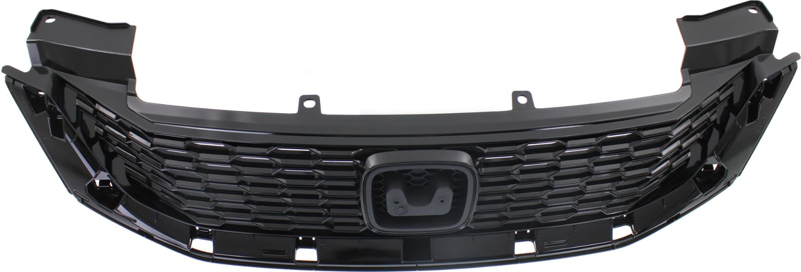 **Honda Accord 2013-2015 Black Painted Grille Shell & Insert Replacement - Compatible with Coupe Models | Upgrade Your Car's Front Styling**    *(Use Case: Perfect for car enthusiasts looking to enhance their Honda Accord's appearance with a sleek black grille, ideal for customization or replacement of damaged parts.)*