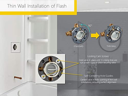 American Standard TU455507.002 Town Square S Shower Only Trim Kit, 1.8 GPM, Chrome Finish - Perfect for Bathroom Renovations & Modern Home Upgrades