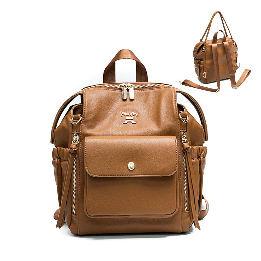 Miss Fong Diaper Bag Backpack - Large & Mini Baby Diaper Bags with Built-in Organizer | Perfect for Travel, Daycare & On-the-Go Parents