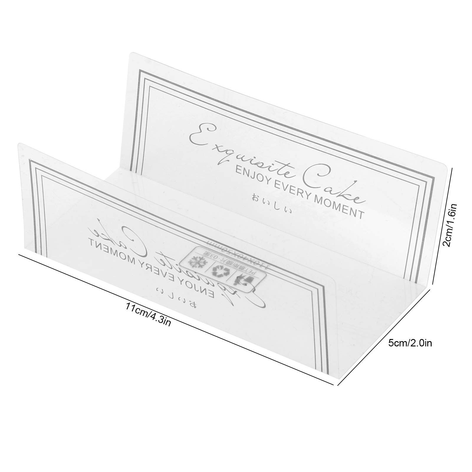 100PCS Clear Cake Collar for Chocolate Mousse, Cake Decorating & Wrapping - Transparent Baking Collar for Professional Dessert Presentation - Perfect for Birthday Cakes, Wedding Cakes & Pastry Making